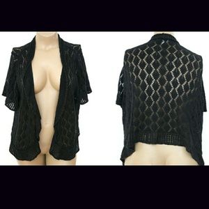 St. John's Bay Sweaters - St. John's Bay 1X, Crochet Fishnet Cardi St. John's Bay Sweaters - St. John's Bay 1X, Crochet Fishnet Cardi